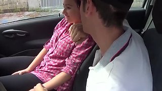 Hot Italian Teen with Colored Hair Gets Fucked in Park and Car Facial