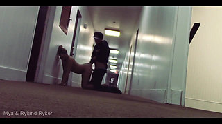 Hotel Hallway Sex! a Decade Apart and Still Going! 18 Vs 28 and Pregnant!