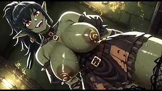 Beautiful Orc Bouncing Boobs, Ai Animation