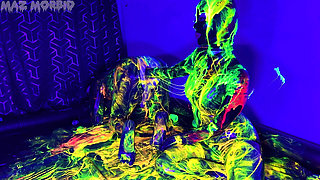 Uv Wet and Messy Gimpy Double Fisting with Patricia X