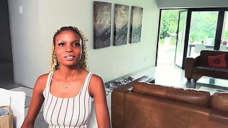 This BLACK TEEN was shy at first