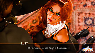 Sisters in Sin Gameplay Part 12 - Lust Performs the Sexual Ritual with Esther in the Library