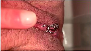 My First Time Haired Pussy Pee And Moving Clit And Asshole