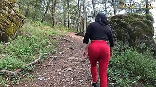 Hot Latina GF Teresa Ferrer Blows and Rides Big Cock in Woods - POV Doggy Style & Cum in Mouth