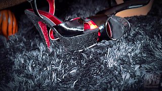 Big-Tits Lesbian Milfs in Lingerie