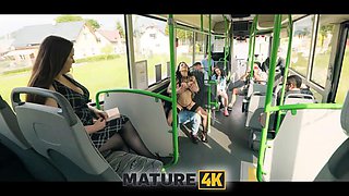 MATURE4K. Jumping on a cock in the bus ft. Jack 23  Vitoria Vonteese: Blowjob, Doggy  Cowgirl Porn