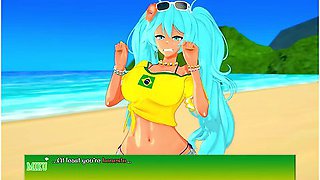 A Miku In Brazil - Hatsune Miku And Car Toon