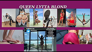 Princess Scarlet Blond - Sexy Teacher Lytta Has Her Feet Worshipped - Foot Worship - Foot Fetish - High Heels - Femdom - Foot Do