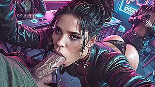Sexy AI Upscaled Porn by Cyberpunk - Panama Palm wants public sex