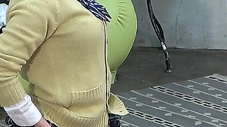 Miniskirt Student Uniform College Girl Punishes Teacher with Facesitting, Thighs Face Squeezing, Dick Trampling, Ass Spanking