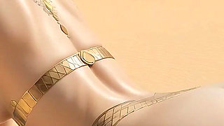 Lustrender: Egyptian Celestial Pregnant Butt Plug Masturbation - Ai Video