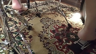 Practice Pedal Pumping Drums Set