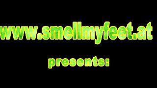 home office foot smelling