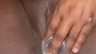 Fucking My Pussy with Big Dildo Rubbing My Big Clit Cumming Hard