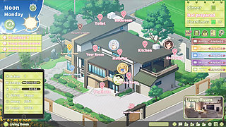 Hentai Game - Kasumi's Wild Cowgirl Scene & Ayano's Slippery Bath Handjob - Hentai Gameplay Animation