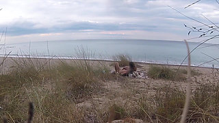 French Teacher Slut Blowjob Amateur on Nude Beach Front Stranger with Cumshot - Misscreamy