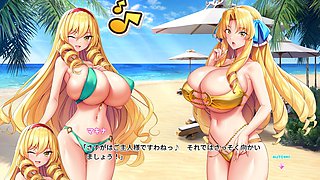 Busty milf maid in a sexy bikini gets filled up during training