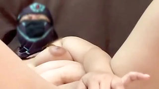 Wife watching porn while fingering