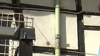 Redhead Milf does outdoor fuck with husband at the farm