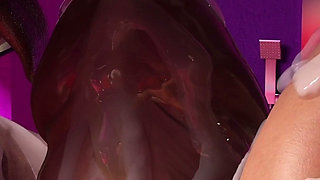 Double Creampie Threesome: Captain MILF & Lara Croft’s Big Asses & Soft Boobs Completely Dominated