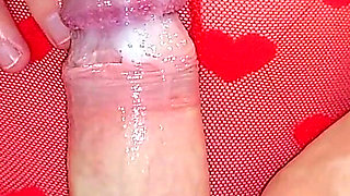 Rubbing Wet Pussy on His Cock Leads to Orgasm