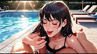 Beautiful Woman with Glasses Helps Me.episode-1. Ai-generated