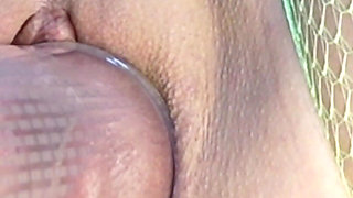 Close up Pussy Fisting Pumping Dildo Insertion Stretching Real Amateur Hot Wife