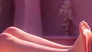 Ugly Fat SSBBW Humiliated Licking Beautiful Blonde Mistress Feet