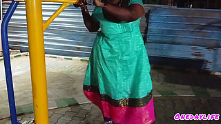 Teenage boy tries to have sex with Tamil married woman exercising at playground