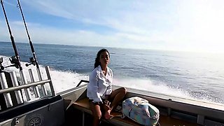 Busty Russian amateur teen fucks and sucks outdoor