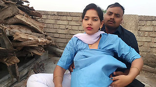 18 years virgin school girl big boob press by her step brother in outdoor Desi girl