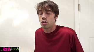 My step-sibling lent a hand with maneuvering a substantial amount of washing into the machine - season 20, episode 6.