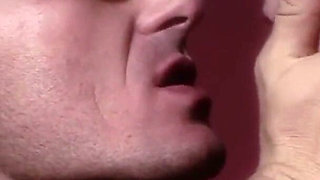 His Deeply Rooted Foot Fetish Made Him Cummed Under Her Beautiful Feet Clad in Stockings