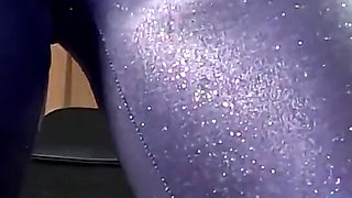 Shiny Leggings Cameltoe, Downjacket Play & Anal Plug Solo Fetish