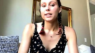 Small titted brunette amateur anal nailed at home