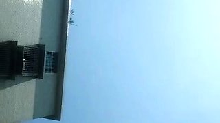 Amateur travesty outdoor solo