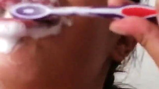 Cum Brushing and Cum Play