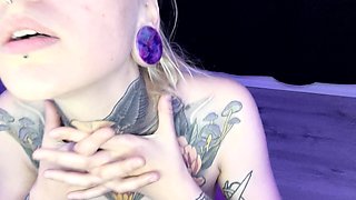 Blonde teen amateur teasing solo