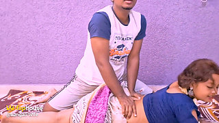 Servant Gives His Mistress a Full-body Massage and Hot Desi Roleplay