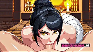 Anime Nubian Princess Impaled and Creampied in Temple