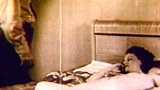 Pale Classic Slut Fucks Grandpa in the Bedroom