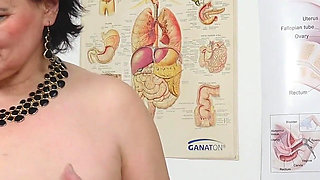 Physical exam and pussy fingering of Czech peasant woman