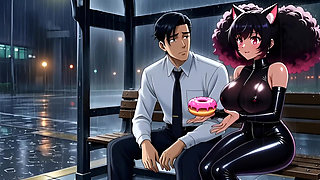 Pussygirl Wants Love and Sex. Hentai Anime Cartoon. Ai Animation