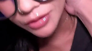 I'm a Delivery Girl and I Had to Deliver Milk. He Give Me with Milk Inside My Pussy.