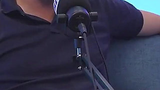 Oiled Latina with Beautiful Tits Kataleya Ross Hops up the Vibrator Machine Until She Cums! Juan Bustos Podcast