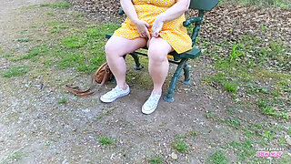 I Hope No One Saw Me Flashing My Big Tits in the Woods Homemade Ass Pussy Masturbation Mature Cheating Wife Stepmother BBW Wife