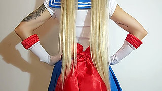 Dark Princess: Cosplay Hard Anal Fucking to Sailor Moon. POV
