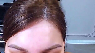 Hot Amateur Sucking Cock and Taking Cumshot Like a Pro