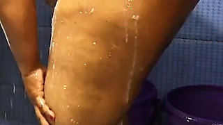 Desi Girl Taking Shower Completely Nude in Her Private Space