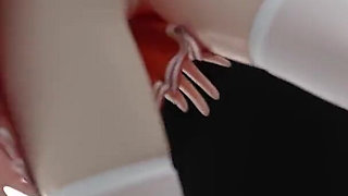 [mmd] Chocolate Cream Jk; Sexy College Girl Uniform; Ultra-short Skirt; White Stockings; Red-soled High Heels